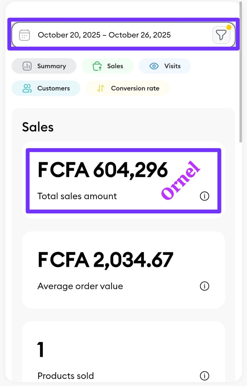 Preuve 600 000 F CFA en 7 jours en organique